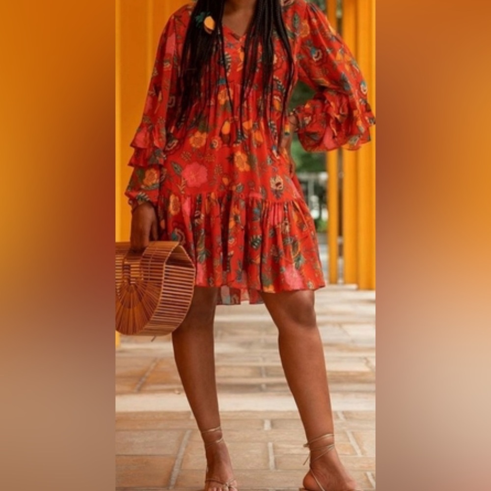 ANTHROPOLOGIE X FARM RIO Jordyn Mini Dress - Picture 3 of 14